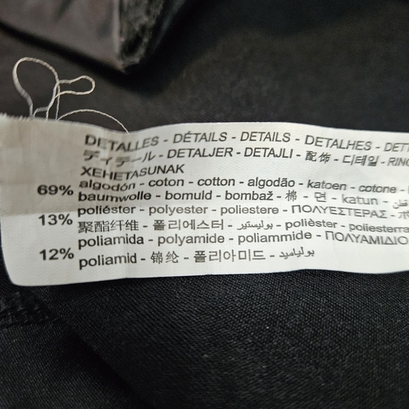 Zara Basic Silver & Black Satin Hooded Windbreaker Size Medium Women's H34 - Picture 7 of 10